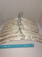 Victorian Trading Co Satin Padded Ivory Solid Hangers 8