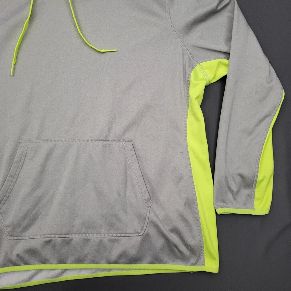 Suéter Danskin Now para mujer XXL 2XL manga larga Dri More sudadera con capucha tejido gris Foto 4 de 4