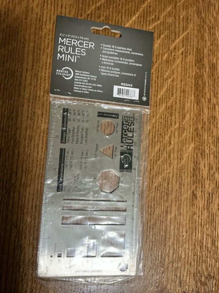 Mercer “Rules Mini” Culinary Ruler | eBay