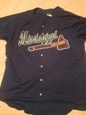 Mississippi Braves AA Game Worn USED Jersey Atlanta Braves MILB Sz 48 Mlb