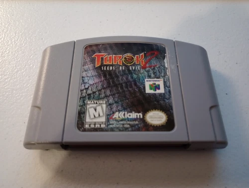 Turok 2  Seeds Of Evil (N64) Authentic Gray Nintendo 64 Cartridge