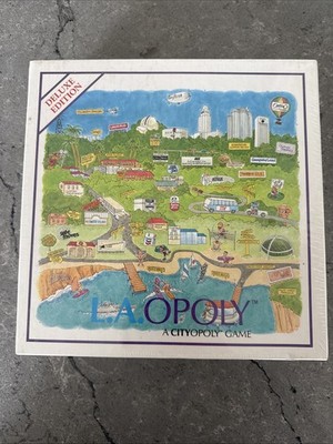 Vtg L.A. OPOLY Deluxe Edition A Cityopoly Monopoly Style Board Game  1990 New