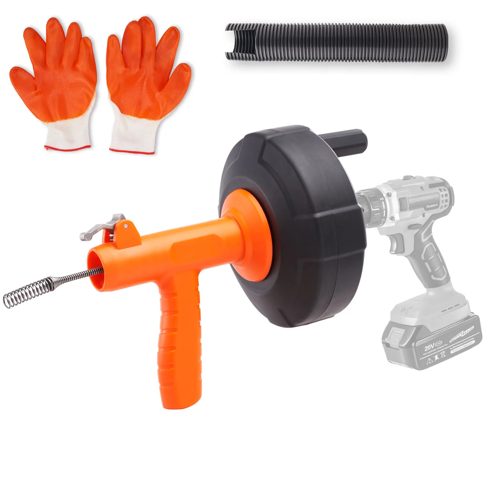 Nettoyeur de tubes 25FT idéal pour l'entretien des canalisations de douche