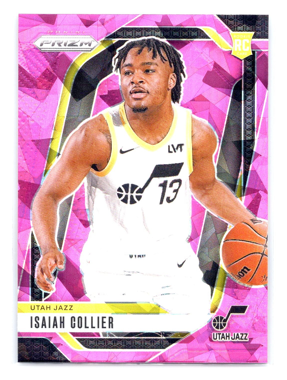 Isaiah Collier 2024-25 Panini Prizm #227 Pink Ice Prizm RC Rookie