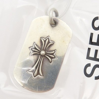 CHROME HEARTS Cutout Tiny CH Cross Pendant top Silver 925 | eBay