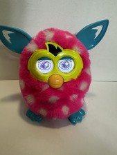 Furby Boom Pink White Polka Dot Talking Hasbro 2012 working Multple Personality