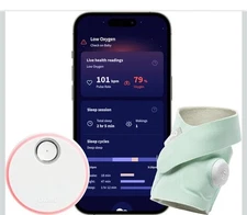 Owlet Dream Sock Baby Smart Sleep Monitoring Device Mint Green BM06NMMCJ FDA..