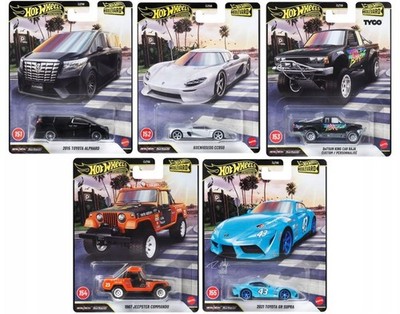 Hot Wheels Premium Boulevard Complete Set of 5 Cars #151-155 JHW20