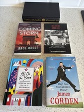 6x Book Bundle, All On The Board, James Corden, Greg Mosse & Starbucks CEO Book