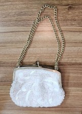 Vintage La Regale LTD Beaded Purse Handbag Hand Made In Hong Kong