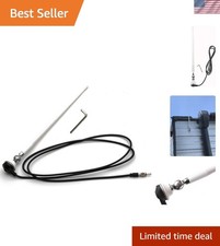 Marine White AM-FM Rubber Ducky 15 Inch Antenna Kit for Your ATV, Boat, Campe...