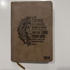 Journal Classic Reißverschluss braun stark und mutig Josh. 1 : 9