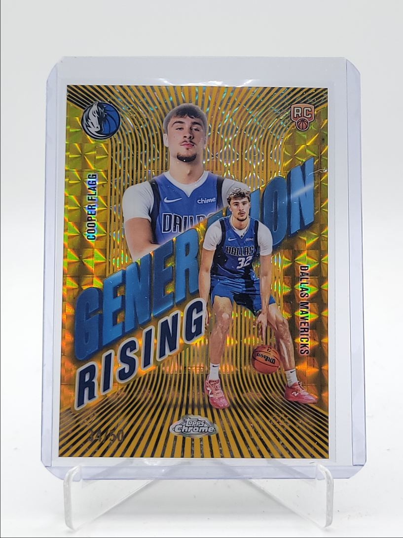 COOPER FLAGG 2025-26 TOPPS CHROME GENERATION RISING GOLD GEO B RC /50 Q5692