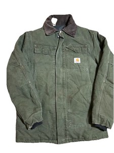 Carhartt C26 MOS オリーブグリーンジャケット Vintage Carhartt Quilt-Lined Arctic Jacket Faded Moss Green