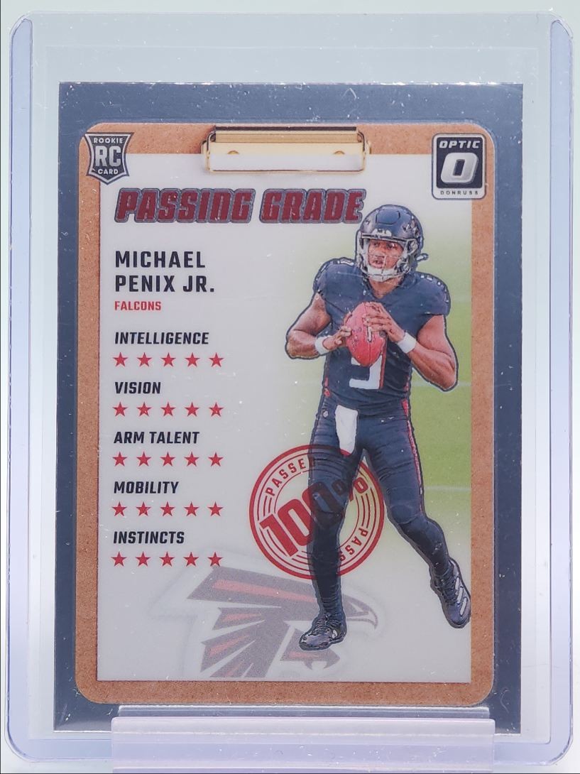 MICHAEL PENIX JR. 2024 DONRUSS OPTIC PASSING GRADE ROOKIE RC Q2124