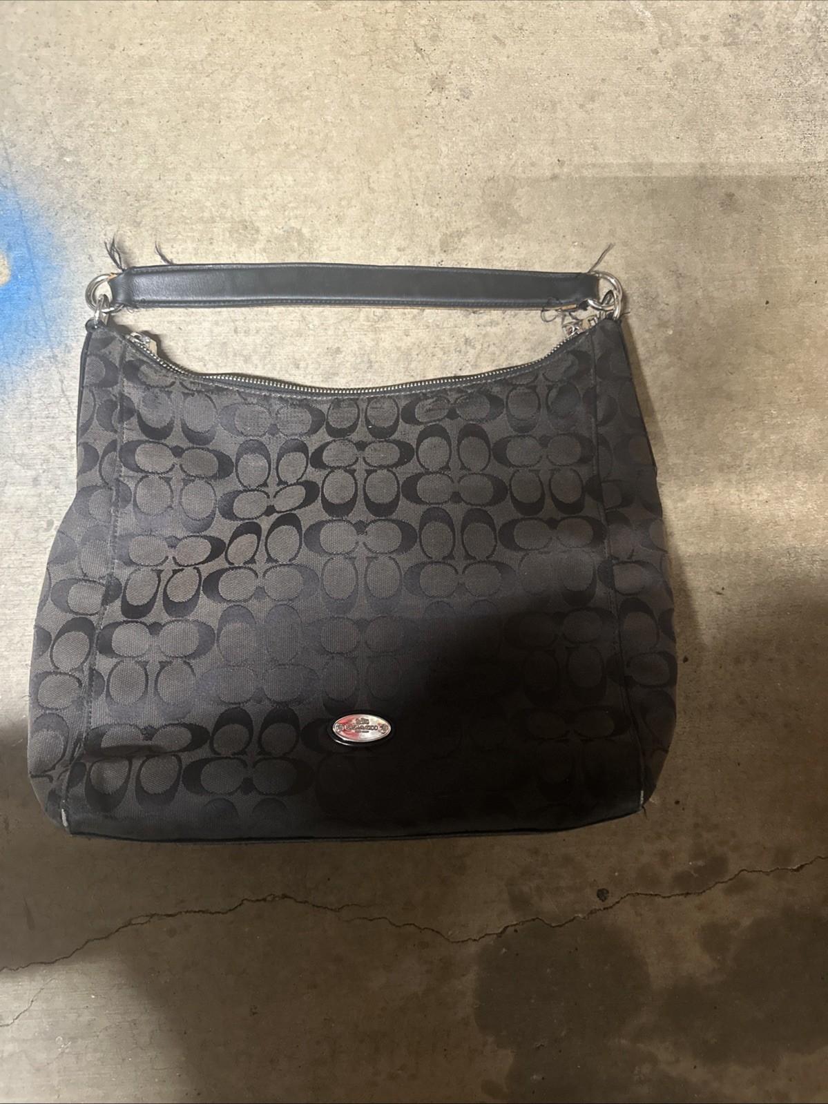 Coach Celeste Hobo Signature Brown/Black  Convertible Shoulder Bag New with Tags