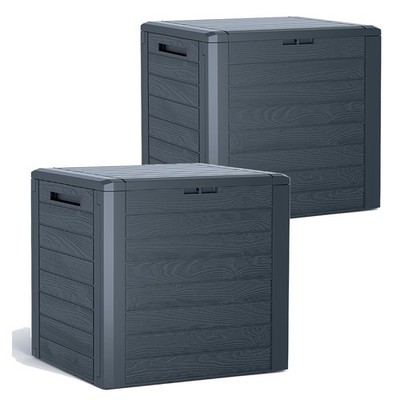 2x Prosperplast Auflagenbox Kissenbox 140L Kiste Gartentruhe Kunststoff B-Ware