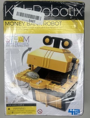 4M Money Bank Yellow Robot DIY Steam KIDZROBOTICS Science Kit NEW & SEALED