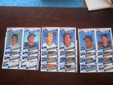 1987 RARE M&M BASEBALL 12 CARD UNCUT PANEL SET RYAN RIPKEN SMITH SCHMIDT & MORE
