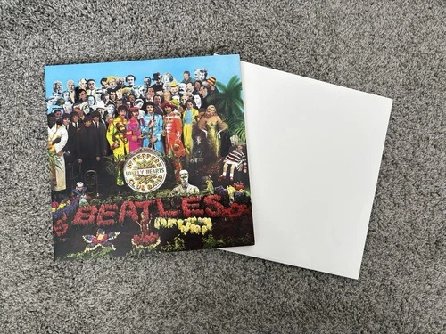 Set of Two Beatles Records Sgt. Pepper's and the White Album Vinyl