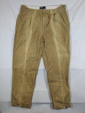 Polo Ralph Lauren Pants Men 38x32 Hammond Chino Corduroy Pleated 100 Cotton