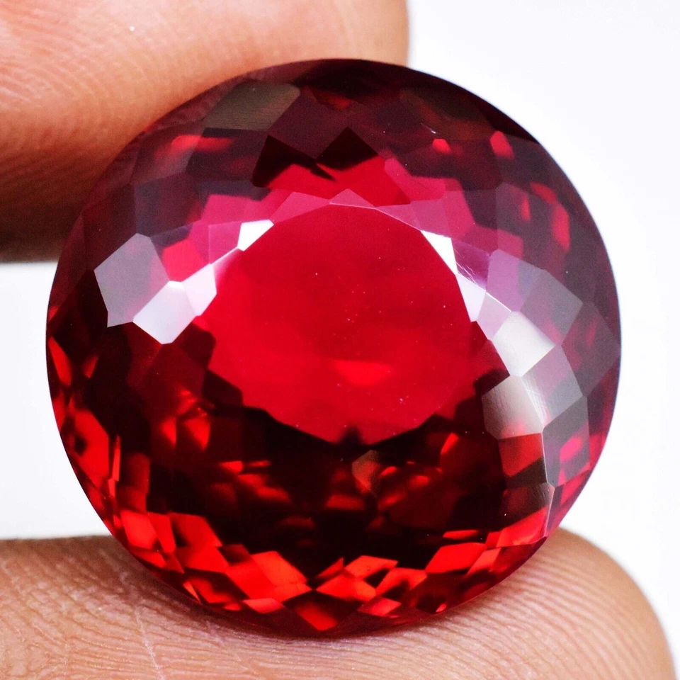 36.10 Ct Round Natural Pyrope Garnet 19MM Attractive Excellent Gemstone Tanzania - Image 2 of 4