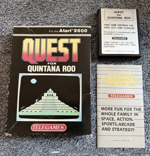 Quest For Quintana Roo (Telegames - NTSC) - Atari 2600 VCS - no manual
