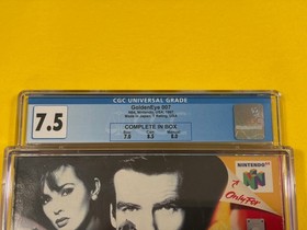Goldeneye 007 (1st Print, 1997, CGC 7.5) Nintendo 64 N64 not WATA PSA VGA 😊