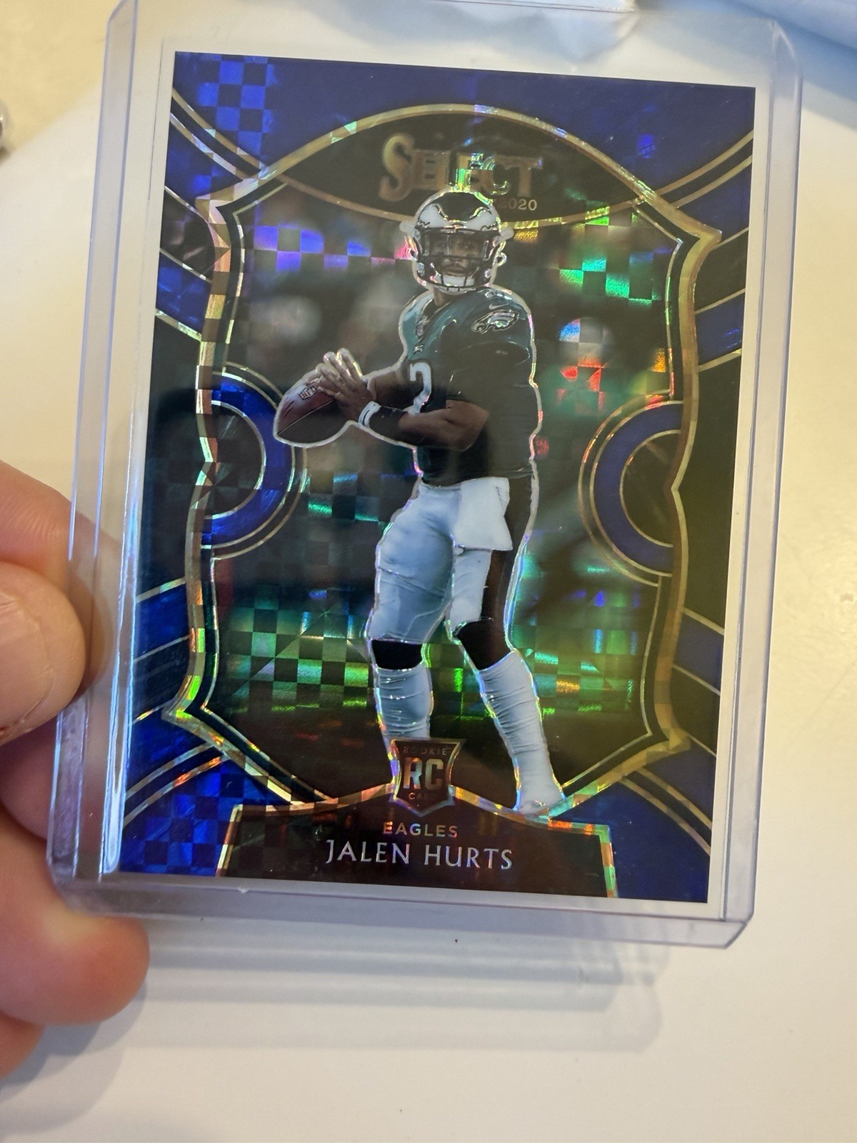 2020 Panini Select - Concourse Jalen Hurts #50 Blue Prizm /175 (RC)