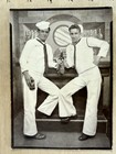 VTG 1940s Photo Booth Handsome Sailor Men Drink Beer Prop Bar Gay Interest 5x7 — photo 2