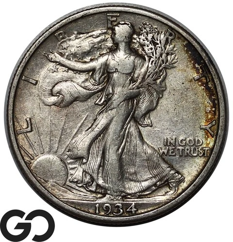 1934-S Walking Liberty Half Dollar, Choice XF++/AU Better Date