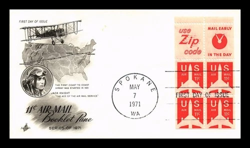 DR JIM STAMPS US COVER AIR MAIL 11C BOOKLET FIRST DAY ISSUE SCOTT C78A