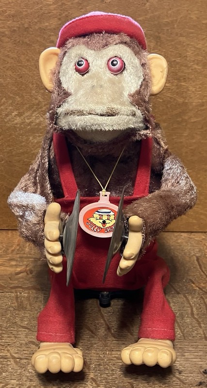 Vintage 1950's HSIN CHI Toys Jolly Monkey / Non Working / As Is