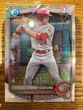 2025 Bowman Mega Box Sammy Stafura #BCP-100 1st Chrome Mojo Refractor