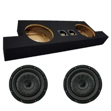 Custom Chevy Colorado 04-12 Crew Cab Truck Dual 10" Kicker Cvt Subwoofer Box New