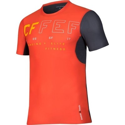Tshirts Universal Herren Reebok Crossfit Short Sleeve B45169 Graphit-Rot
