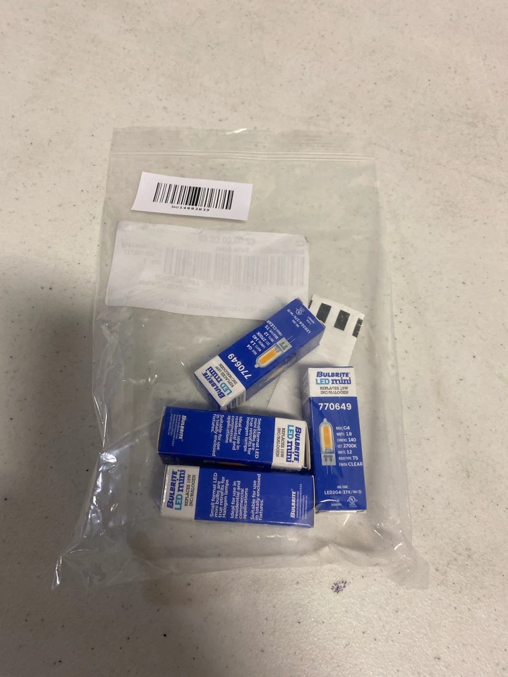 Bulbrite 862037 T5 G4 LED Bulb, 1.8W Dimmable, 140lm, 2700K, 90CRI - Image 2 of 2