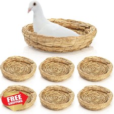 Eorbow 6x Woven Straw Bird Nests 8"