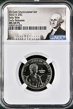 2022 D SALLY RIDE QUARTER NGC MS69PL MODERN RARITY TOP POP - POPULATION OF 22