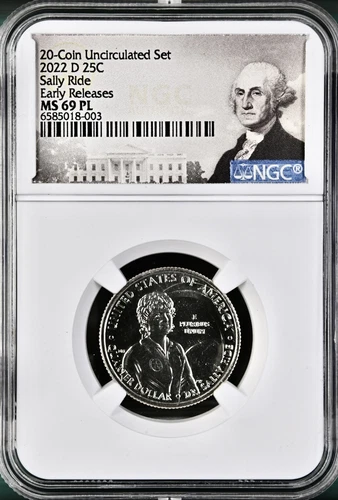 2022 D SALLY RIDE QUARTER NGC MS69PL MODERN RARITY POPULATION OF 29
