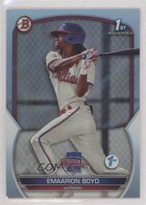 2023 Bowman 1st Edition Sky Blue Foil Emaarion Boyd #BPPF-128 0q4s