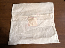 VICTORIA'S SECRET Lingerie Bag White Lawn Cotton/Satin Logo/Red Ribbon Closure