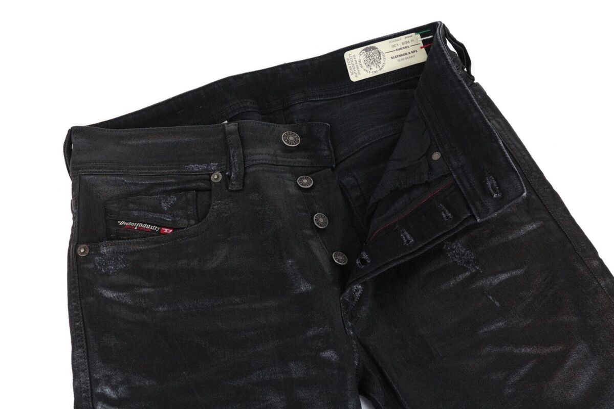DIESEL Sleenker-X-SP1 0091F Men Jeans W28/L30 Slim Skinny DIESEL Sleenker-X-SP1 0091F Men Jeans W28/L30 Slim Skinny