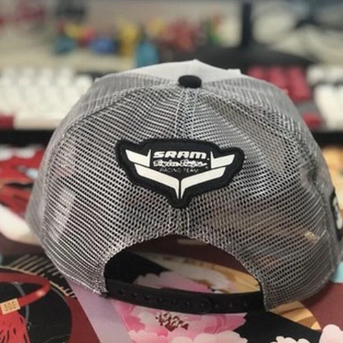 New Fashion SRAM Racing Snapback Cap Motochless Sports Fashion Baseball Hat Red - Picture 10 of 26