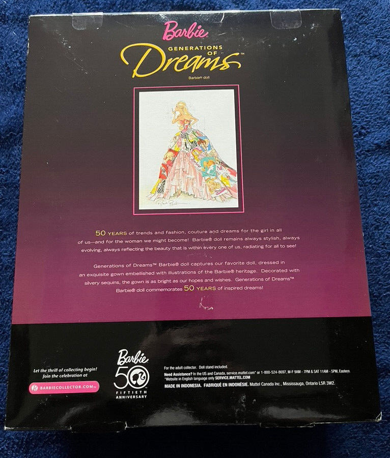 Barbie バービー 50周年 ジェネレーションオブドリームズ Amazon.com: Barbie 50th Anniversary Generation of Dreams