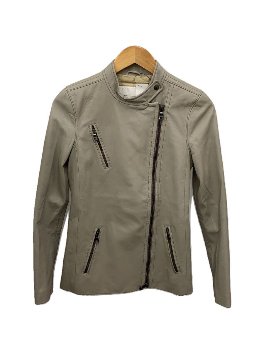 ジャケット・アウター COACH Beige Leather Jacket XS COACH Beige Leather Jacket XS
