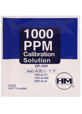 HM Digital 1000 PPM CP-1000 20ml calibration solution (1-pack)