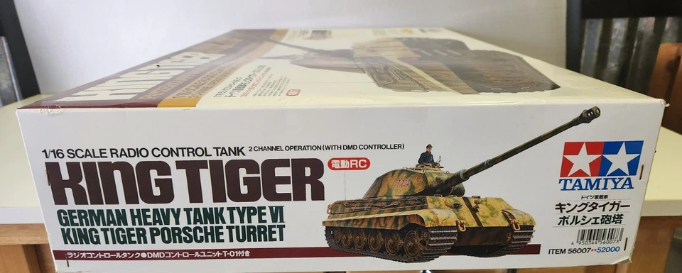 Tamiya RC German King Tiger Heavy Tank #56007 1/16 w/ DMD Controller T01 - Image 3 of 4