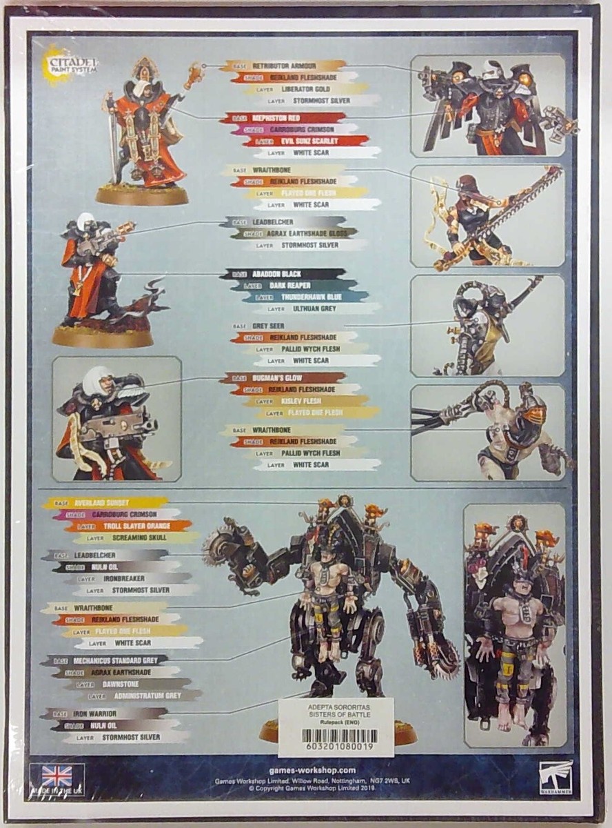 WARHAMMER 40K: ADEPTA SORORITAS SISTERS OF BATTLE ARMY SET CIT52
