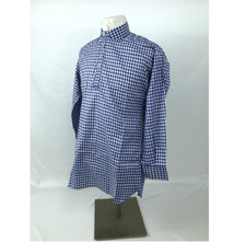 Blue Checked Shirt, Large Checks - Reenactment, Civil War - Size Small